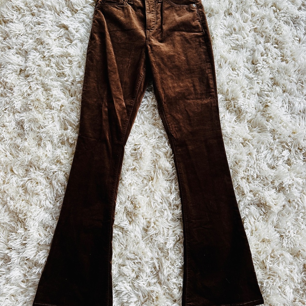 Banana Republic High-Rise Flare Pants in Brown